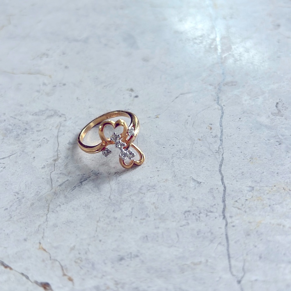 BelleStyle Vintage Double Heart Ring